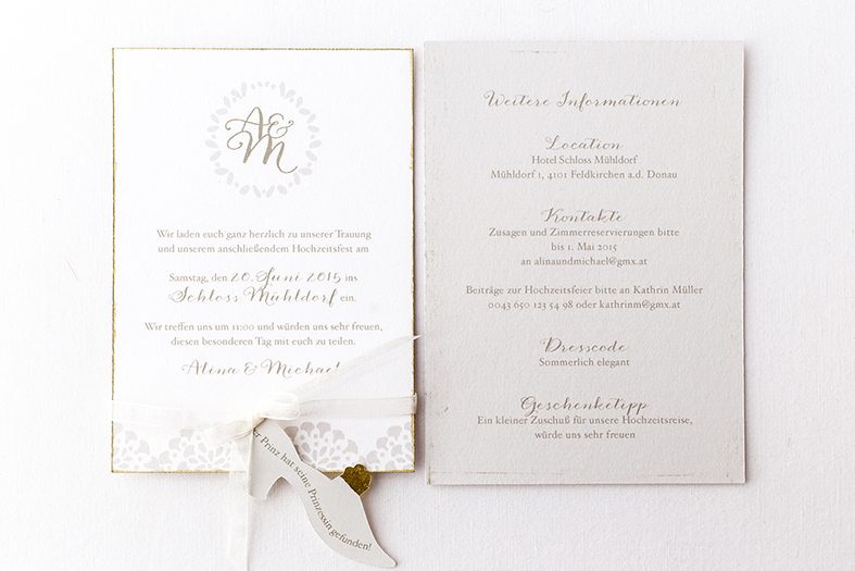 herzanherz herz Hochzeit wedding papeterie hochzeitspapeterie individuell Einladung Einladungskarte Anhänger gold