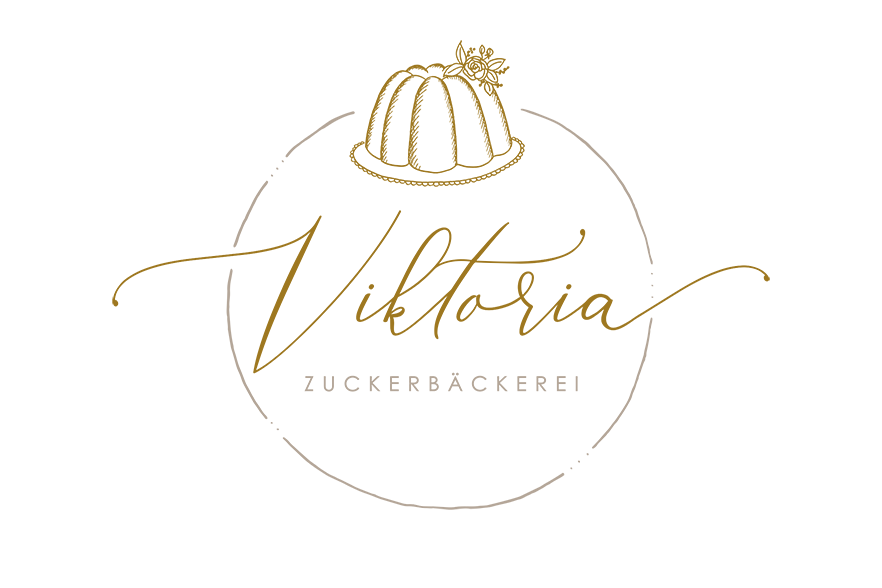 logo logodesign zuckerbäckerei Gugelhupf gold Goldprägung handgezeichnet kalligrafisch