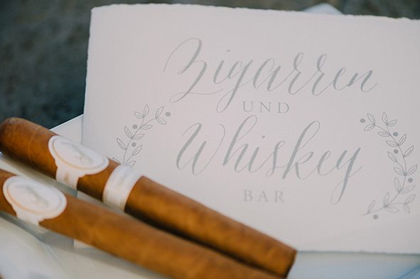 herzanherz herz Hochzeit Leopoldskron Papeterie Büttenpapier grau wedding edel Zigarren