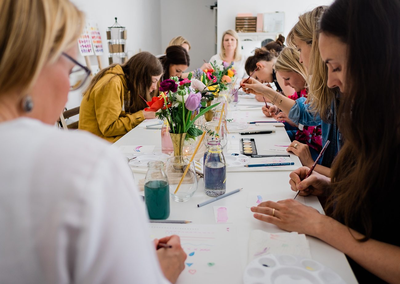 Aquarell Workshop HERZanHERZ Salzburg